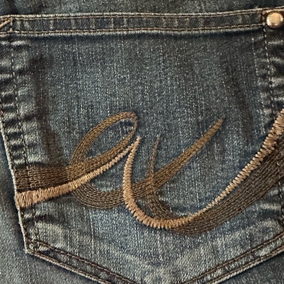 Express Blue Boot Cut Jeans Classic Indigo - Picture 3 of 7